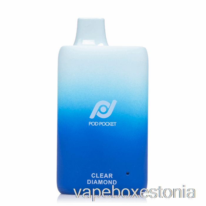Vape Box Estonia Pod Pocket 7500 ühekordne Läbipaistev Teemant